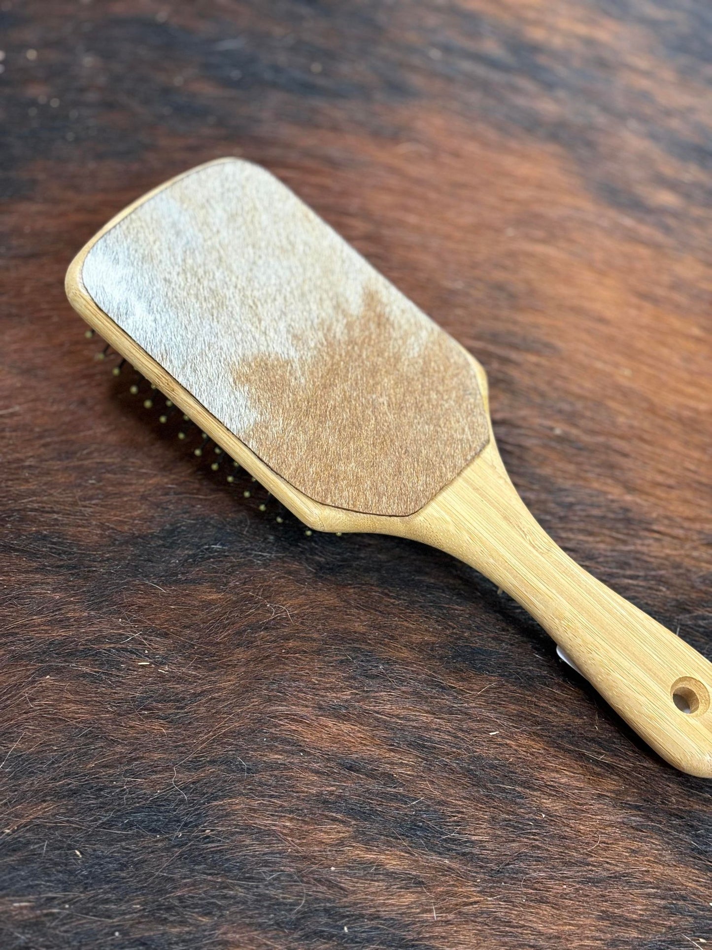Cowhide/Bamboo Brush