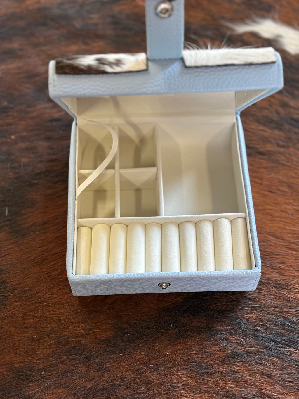 Large Cowhide Jewelry Case