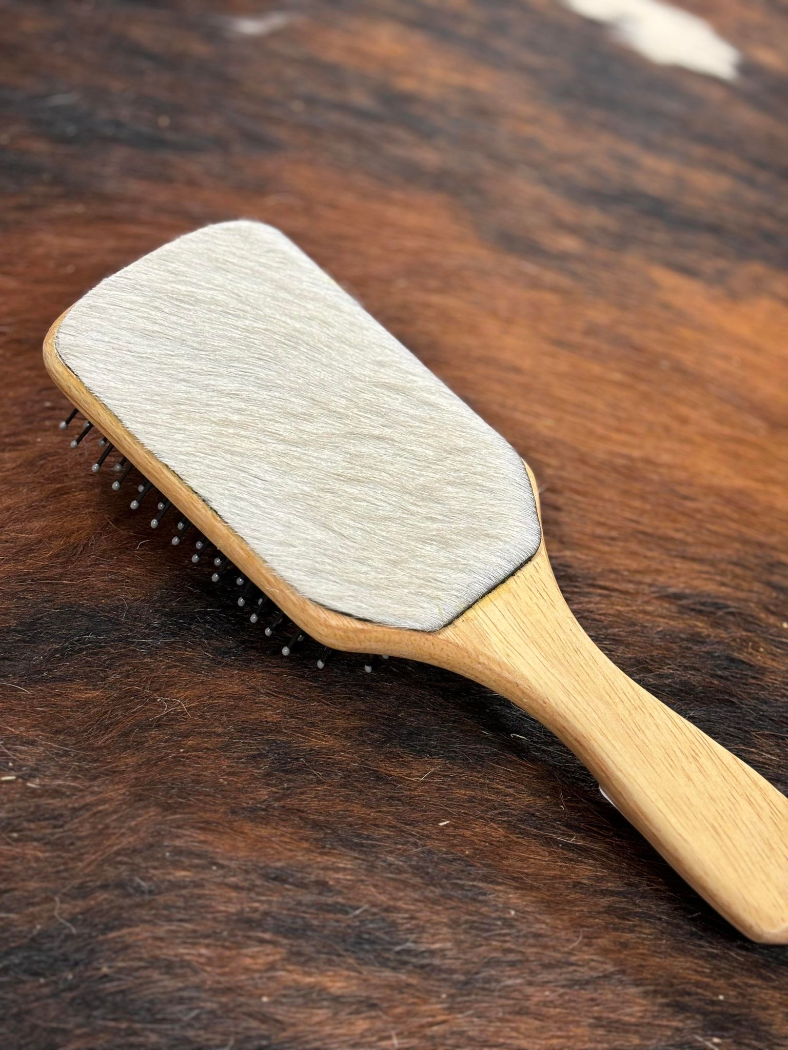 Cowhide/Bamboo Brush