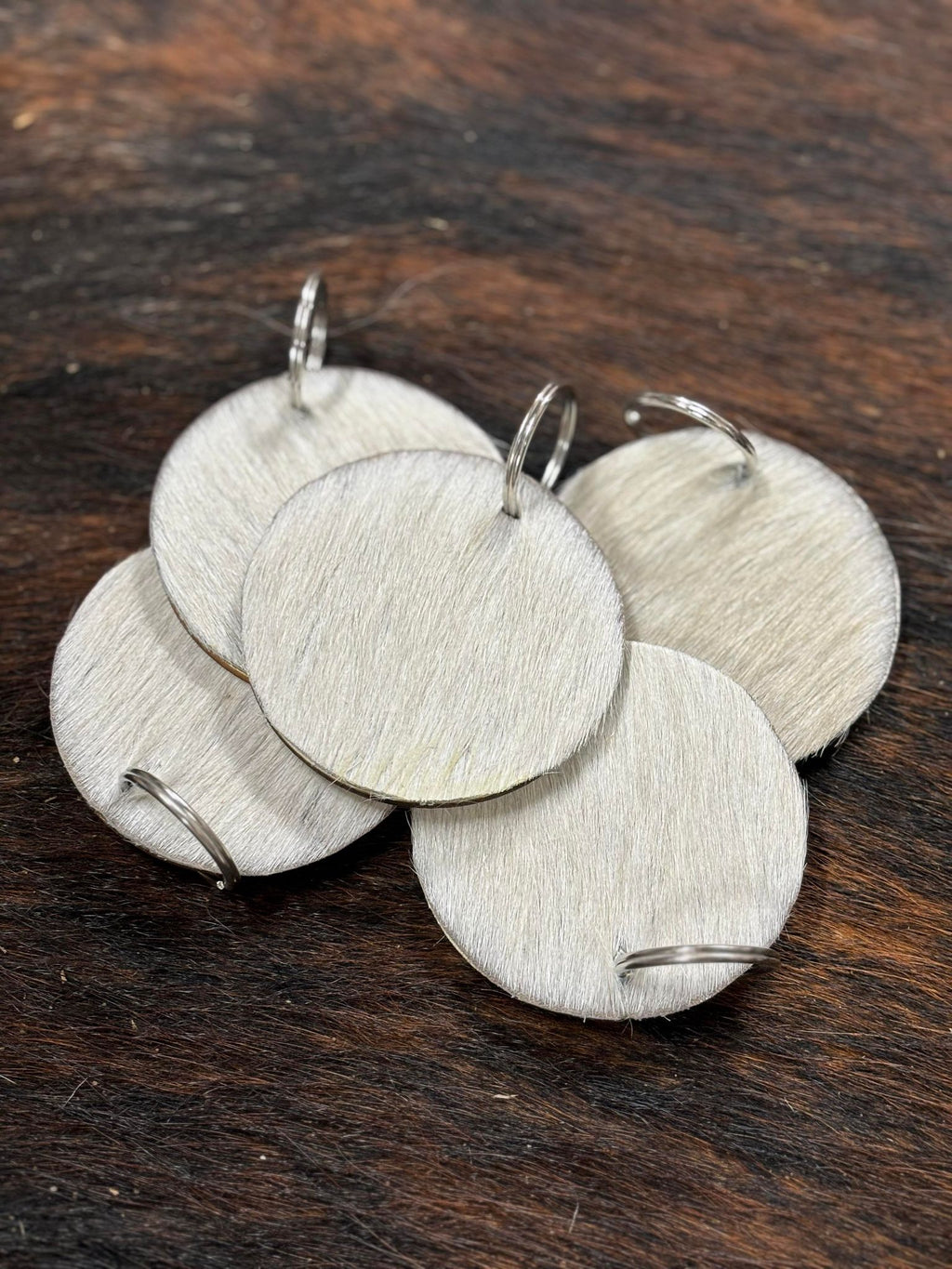 Wood/Hide Keychain