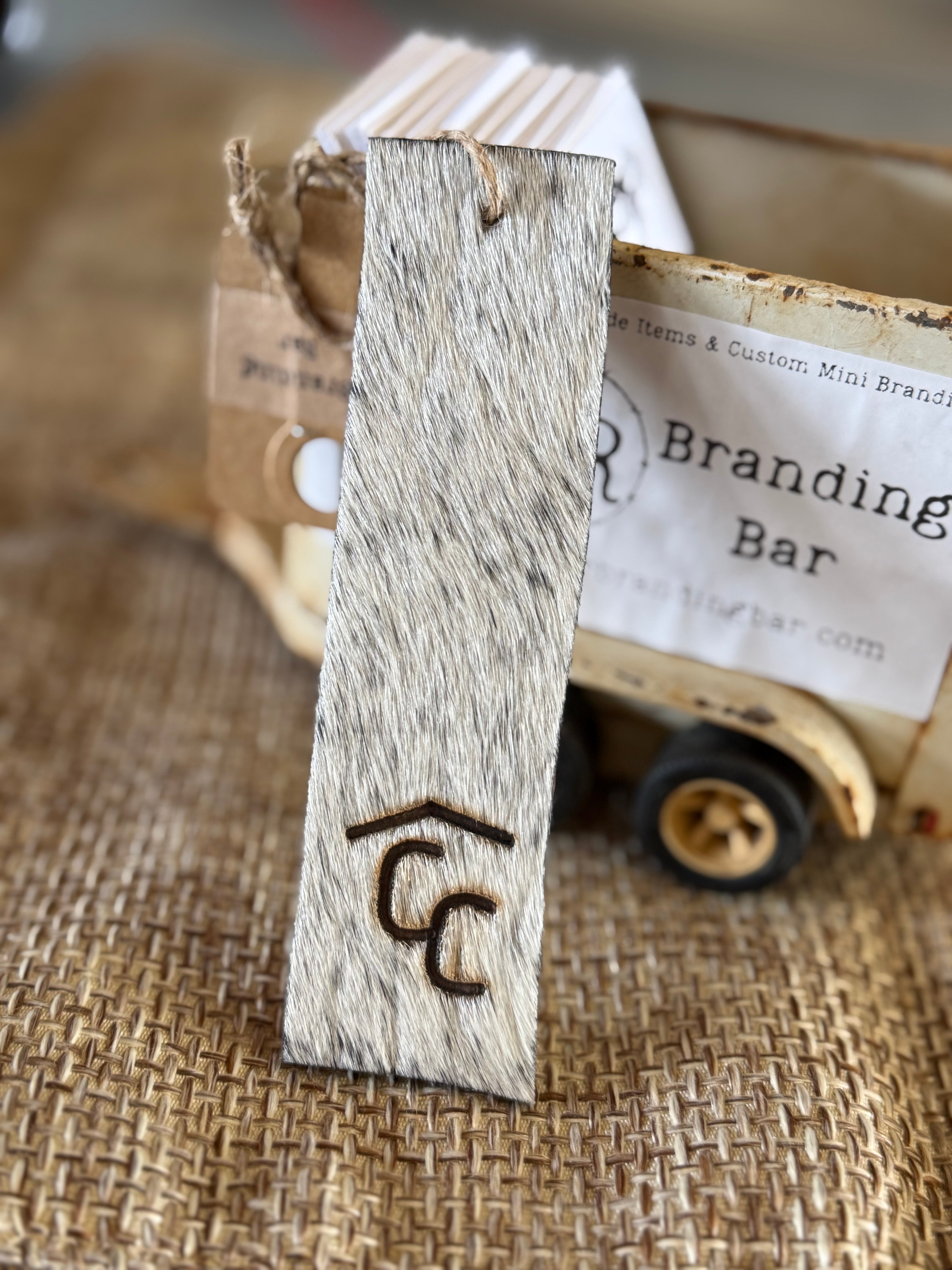 Cowhide Bookmark